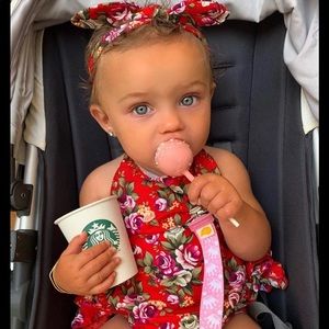 Ruffle butt  Bubble w/matching headband 9-12 mth